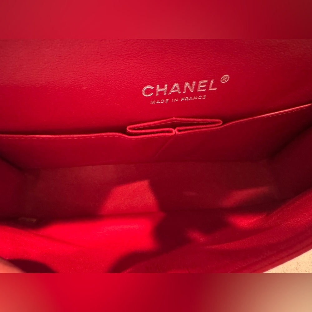 CHANEL Classic Medium Double Flap bag lambskin - Picture 11 of 12